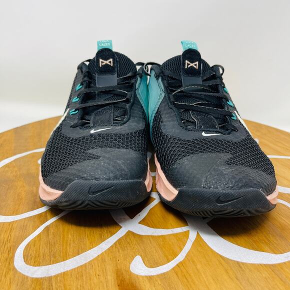 Nike Womens Athletic Shoes Metcon 7 Training CZ8280-038 Black Washed Teal Size 7 - Picture 6 of 9